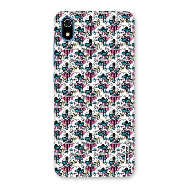 Blue Pink Pattern Back Case for Redmi 7A