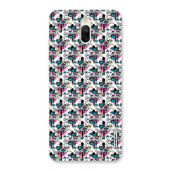 Blue Pink Pattern Back Case for Redmi 8A Dual