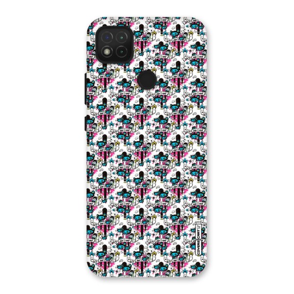 Blue Pink Pattern Back Case for Redmi 9C