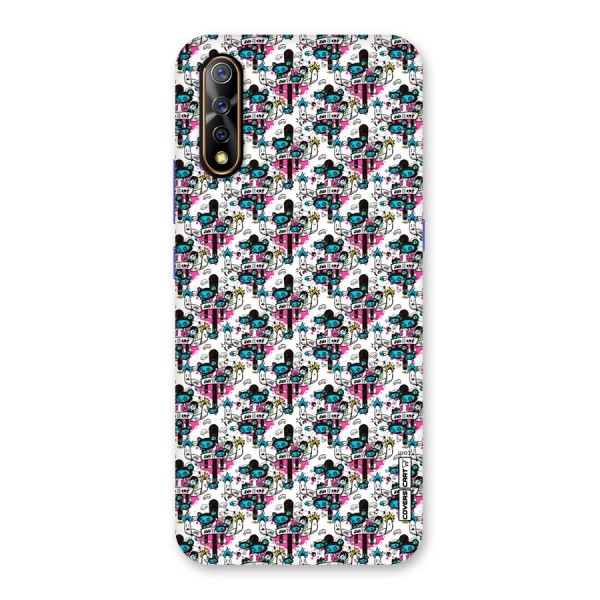 Blue Pink Pattern Back Case for Vivo S1