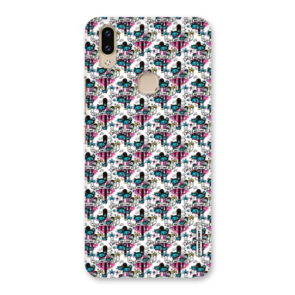 Blue Pink Pattern Back Case for Vivo V9