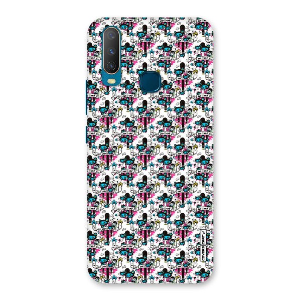 Blue Pink Pattern Back Case for Vivo Y15