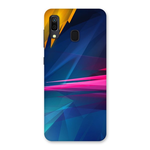 Blue Red Abstract Back Case for Galaxy A20