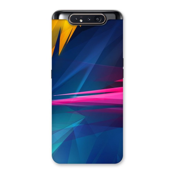 Blue Red Abstract Back Case for Galaxy A80