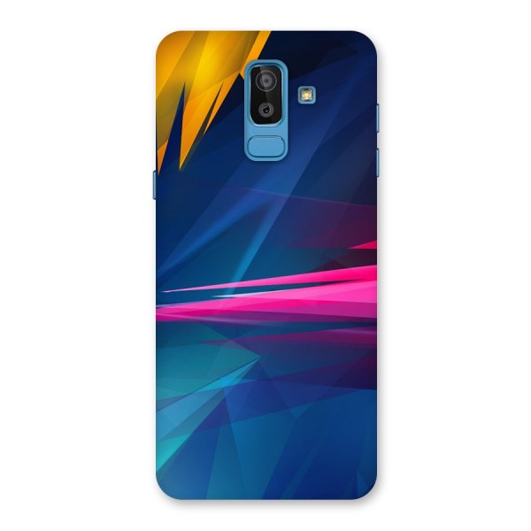 Blue Red Abstract Back Case for Galaxy J8