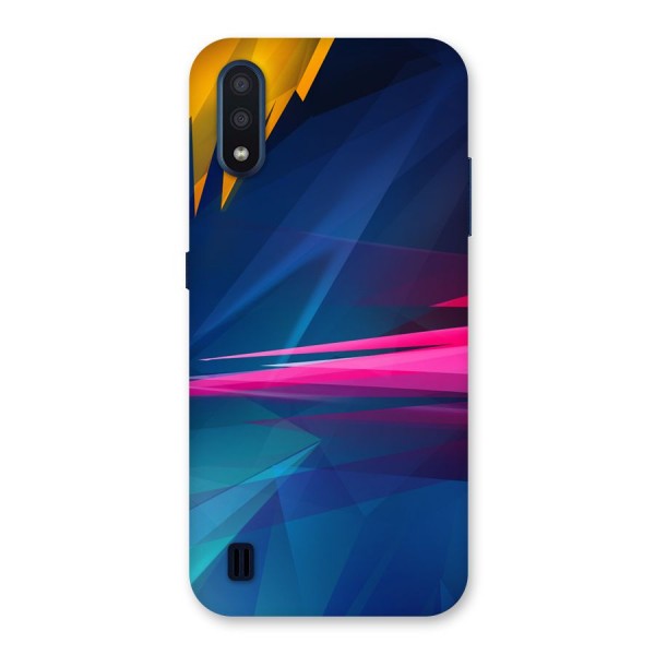 Blue Red Abstract Back Case for Galaxy M01