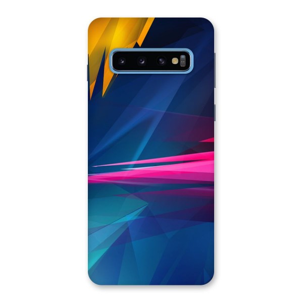 Blue Red Abstract Back Case for Galaxy S10