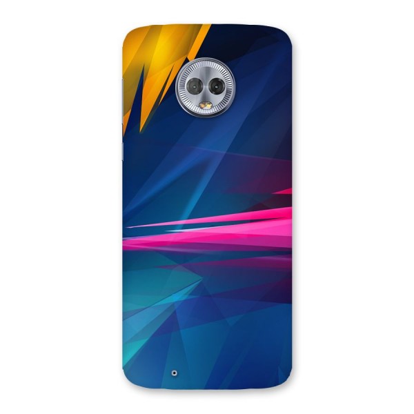 Blue Red Abstract Back Case for Moto G6