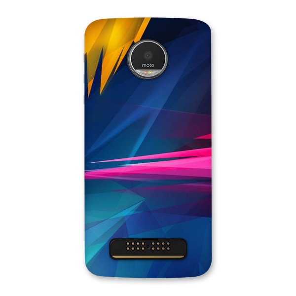 Blue Red Abstract Back Case for Moto Z Play