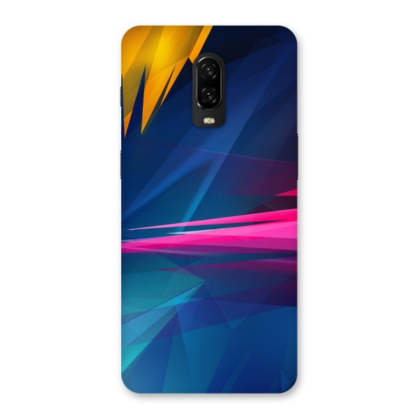 Blue Red Abstract Back Case for OnePlus 6T