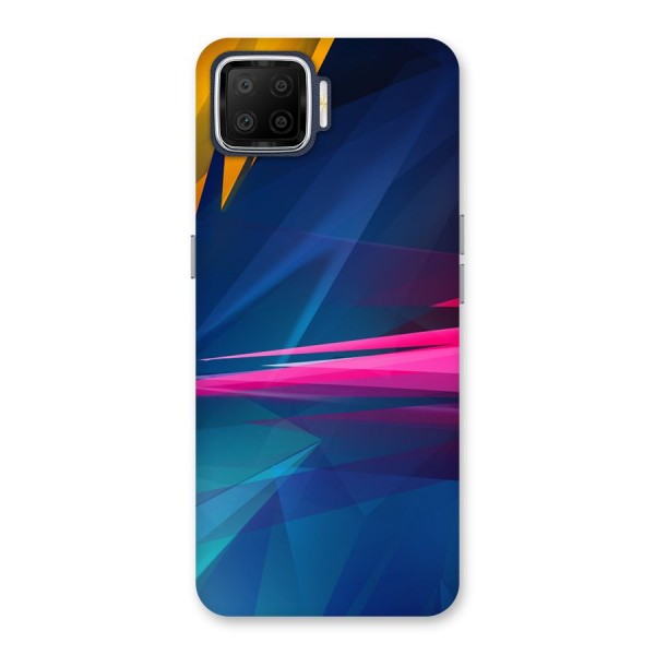 Blue Red Abstract Back Case for Oppo F17