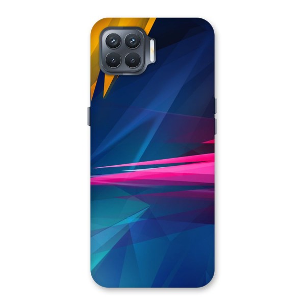 Blue Red Abstract Back Case for Oppo F17 Pro