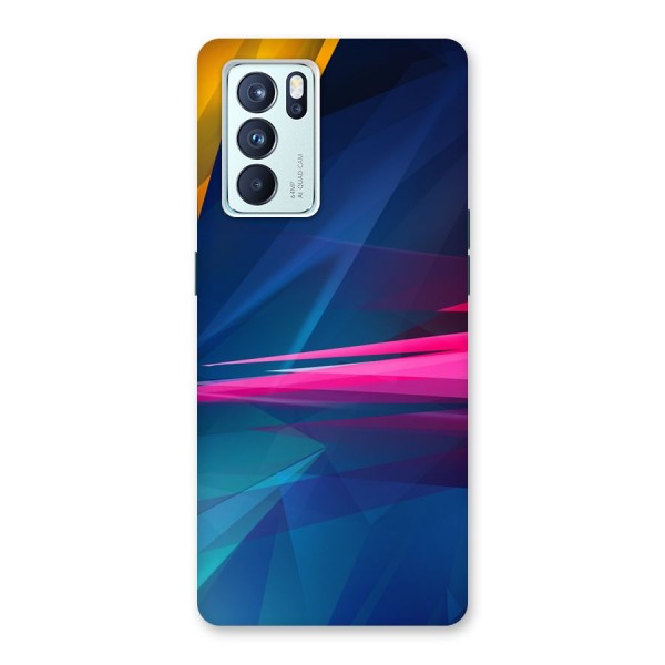 Blue Red Abstract Back Case for Oppo Reno6 Pro 5G