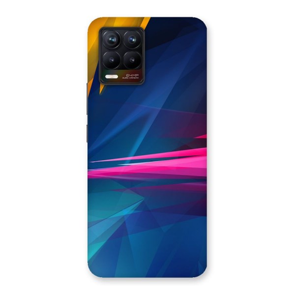 Blue Red Abstract Back Case for Realme 8