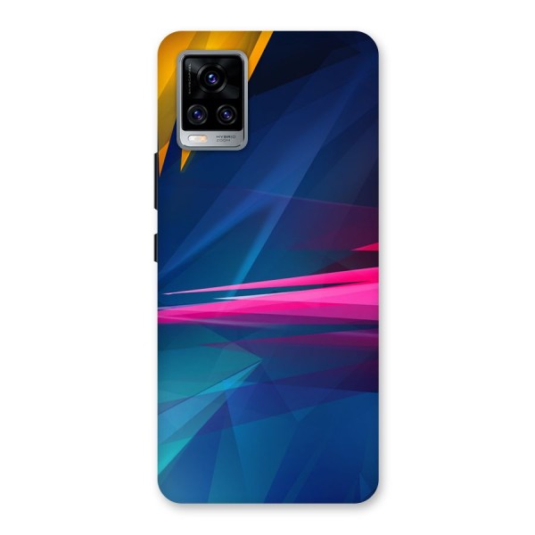 Blue Red Abstract Back Case for Vivo V20 Pro