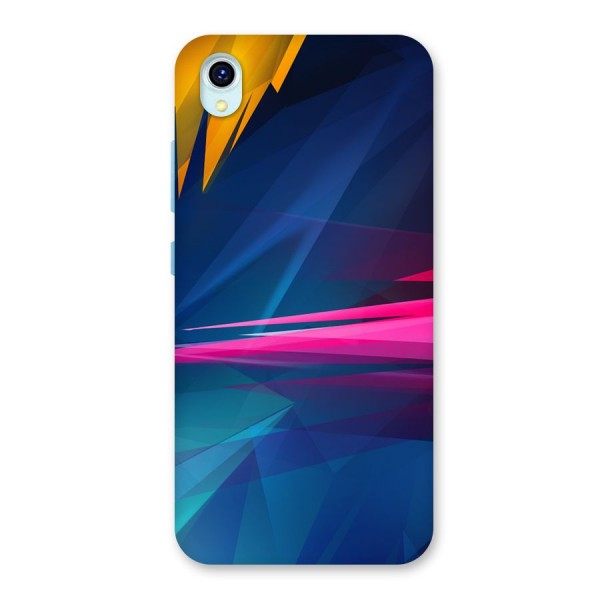 Blue Red Abstract Back Case for Vivo Y1s