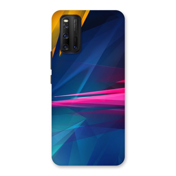 Blue Red Abstract Back Case for Vivo iQOO 3