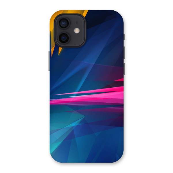 Blue Red Abstract Back Case for iPhone 12