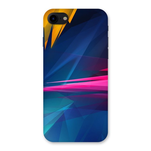 Blue Red Abstract Back Case for iPhone SE 2020