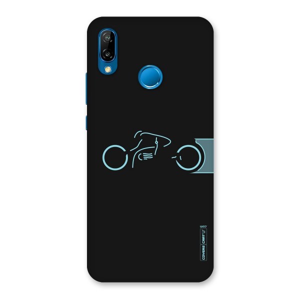 Blue Ride Back Case for Huawei P20 Lite