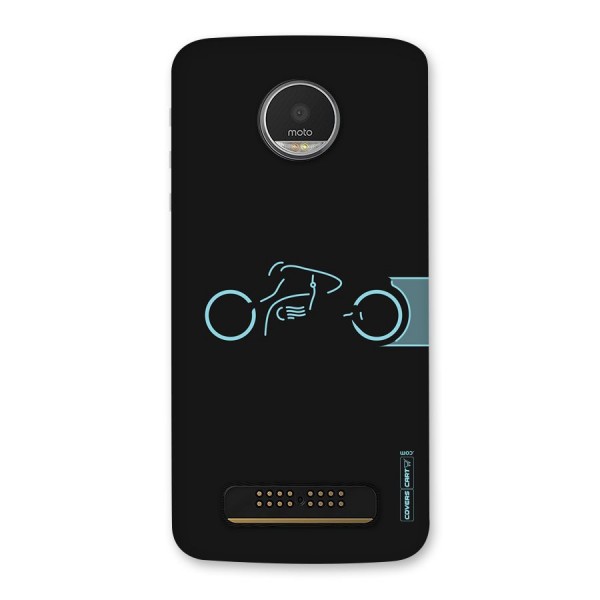 Blue Ride Back Case for Moto Z Play