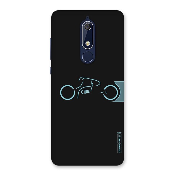 Blue Ride Back Case for Nokia 5.1