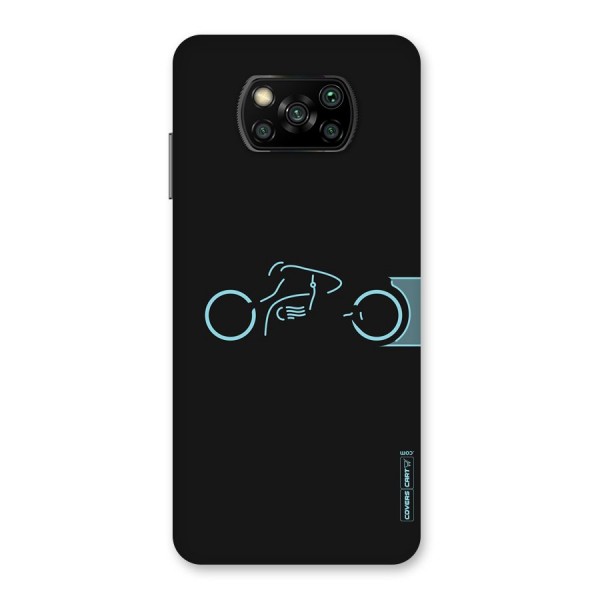 Blue Ride Back Case for Poco X3