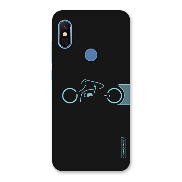 Blue Ride Back Case for Redmi Note 6 Pro