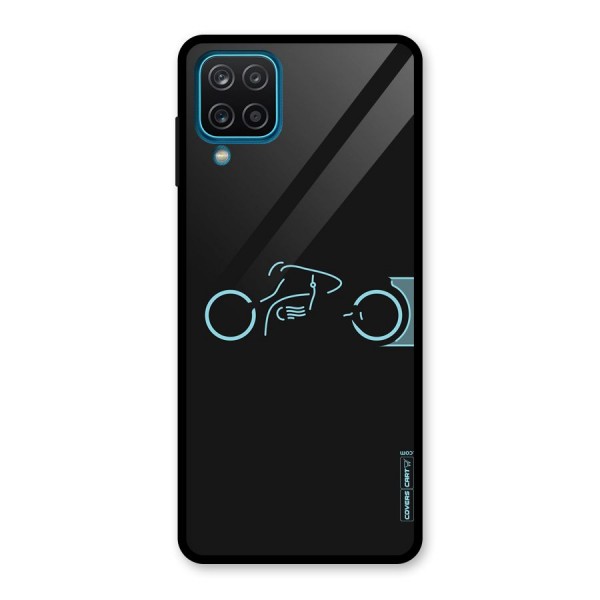 Blue Ride Glass Back Case for Galaxy A12