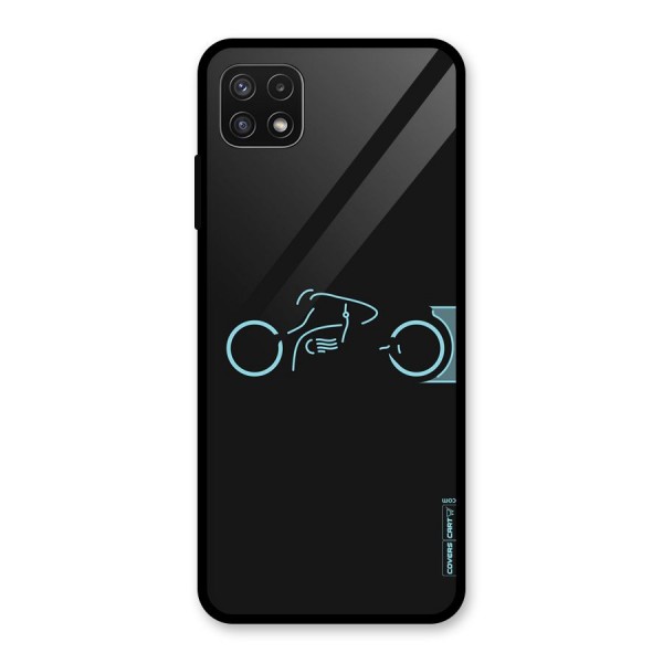 Blue Ride Glass Back Case for Galaxy A22 5G