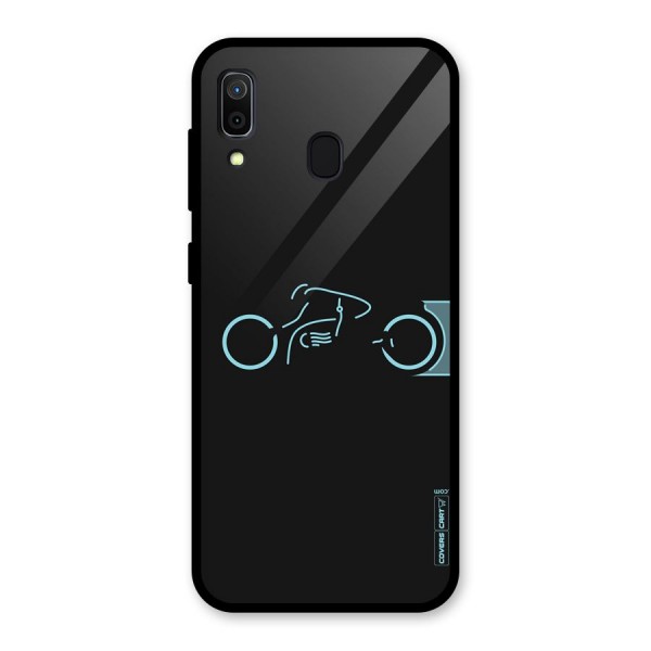 Blue Ride Glass Back Case for Galaxy A30