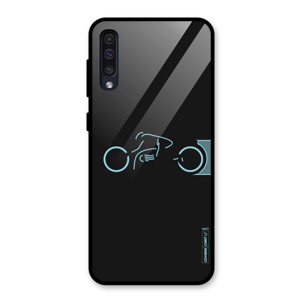 Blue Ride Glass Back Case for Galaxy A50s