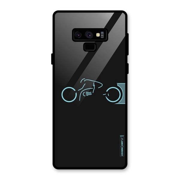 Blue Ride Glass Back Case for Galaxy Note 9