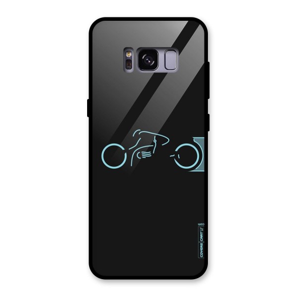 Blue Ride Glass Back Case for Galaxy S8