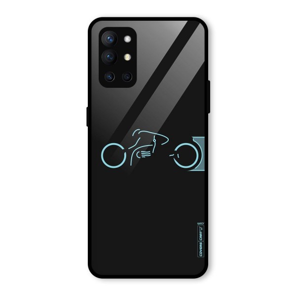 Blue Ride Glass Back Case for OnePlus 9R