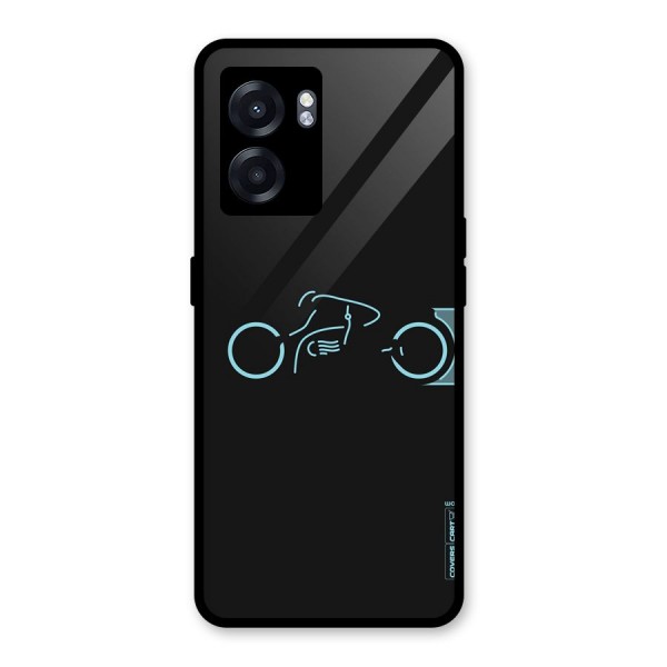 Blue Ride Glass Back Case for Oppo K10 (5G)