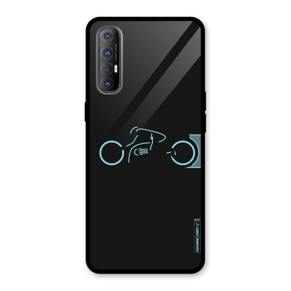 Blue Ride Glass Back Case for Oppo Reno3 Pro