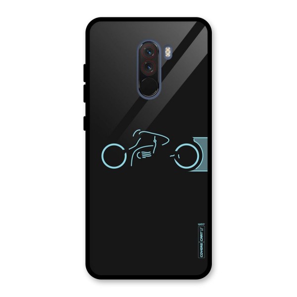 Blue Ride Glass Back Case for Poco F1