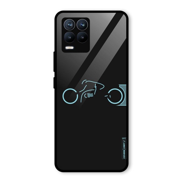 Blue Ride Glass Back Case for Realme 8