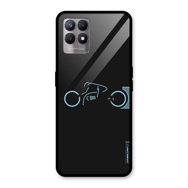 Blue Ride Glass Back Case for Realme 8i