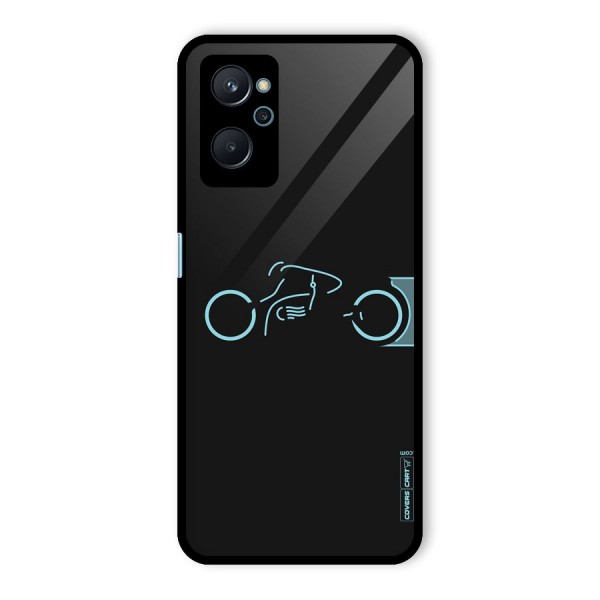 Blue Ride Glass Back Case for Realme 9i