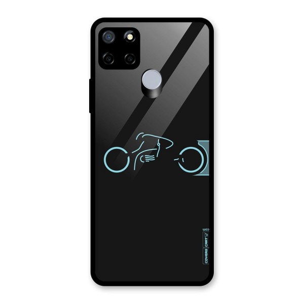 Blue Ride Glass Back Case for Realme C12