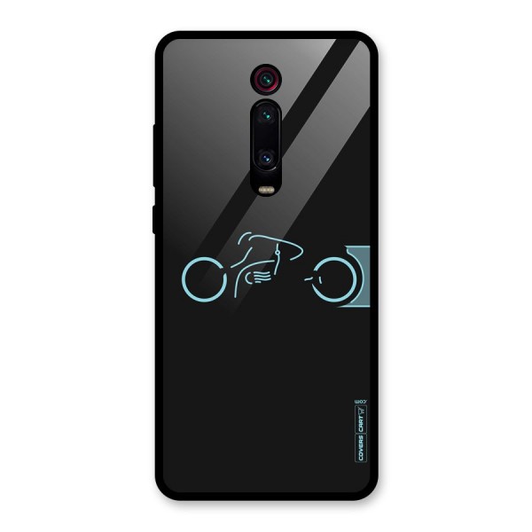 Blue Ride Glass Back Case for Redmi K20 Pro