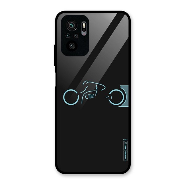 Blue Ride Glass Back Case for Redmi Note 10S