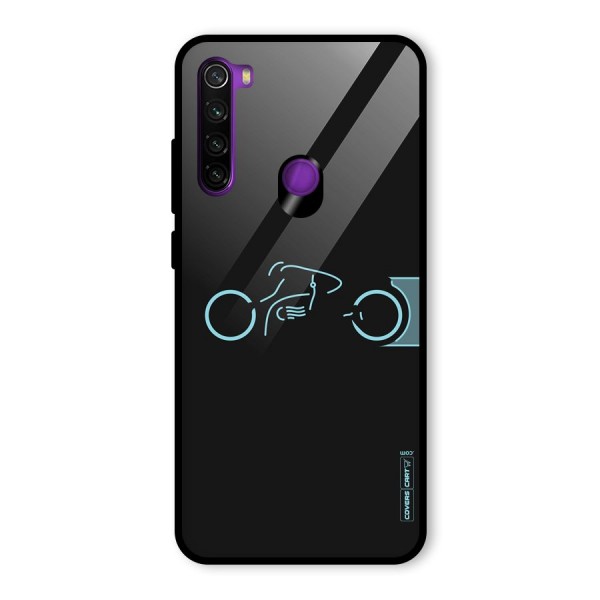 Blue Ride Glass Back Case for Redmi Note 8