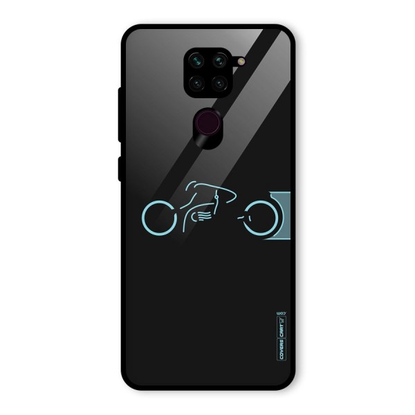 Blue Ride Glass Back Case for Redmi Note 9