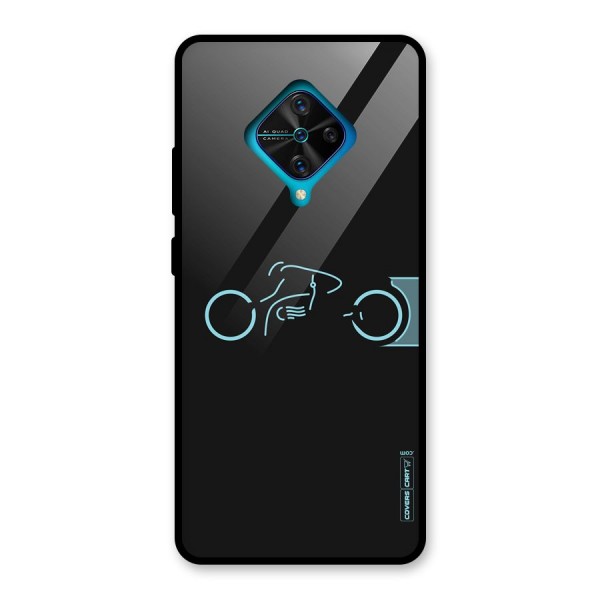 Blue Ride Glass Back Case for Vivo S1 Pro