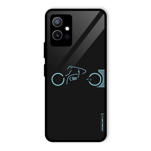 Blue Ride Glass Back Case for Vivo T1 5G