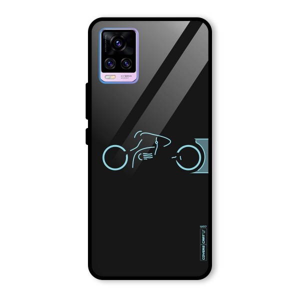 Blue Ride Glass Back Case for Vivo V20 Pro