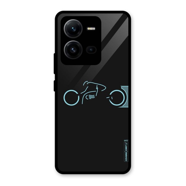 Blue Ride Glass Back Case for Vivo V25